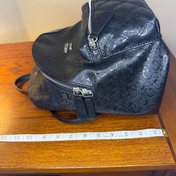 GUESS Black Logo Backpack - Picture 12 of 13